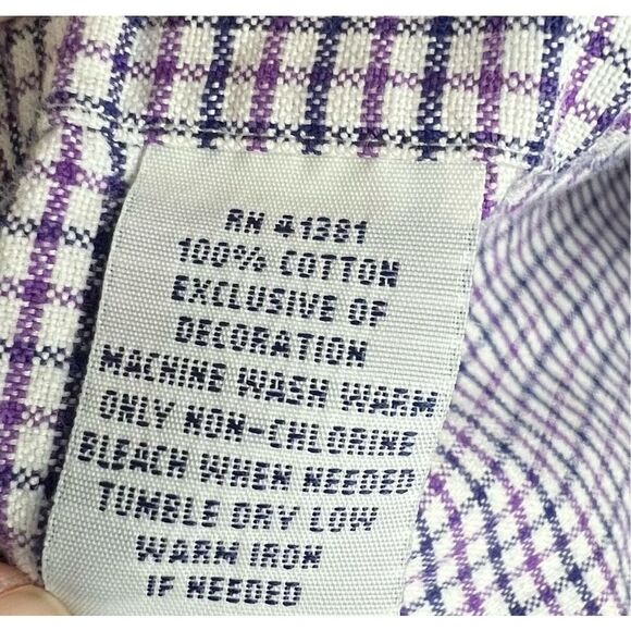 Ralph Lauren Striped Button Up Collared Long Sleeve Dress Shirt - Picture 5 of 5